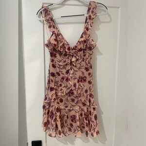 For love and lemons floral print mini dress